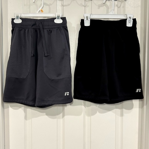 Russell Athletic Other - Russell Youth Boys Athletic Activewear Shorts Set Sz L 10/12 Black Gray Pockets